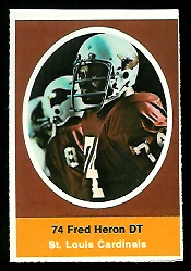 1972 Sunoco Stamps      542     Fred Heron
